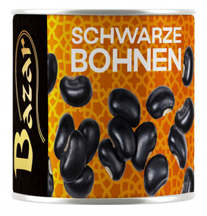 Bazar, schwarze Bohnen 420 g – Packung, Vorderseite