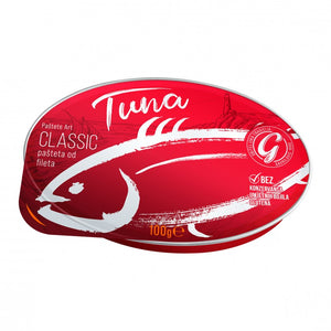 Gavrilović Pašteta Tuna, tuna spread 100 g – can, front