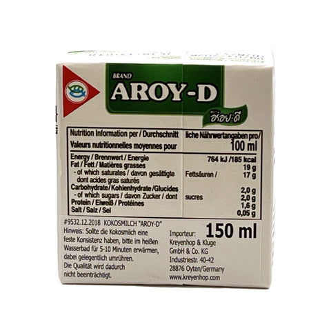 Aroy D - Kokosmilch 150 ml
