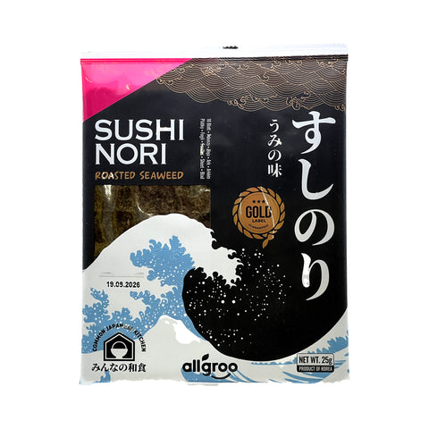 allgroo - Alga Nori Assada para Sushi 10 Folhas