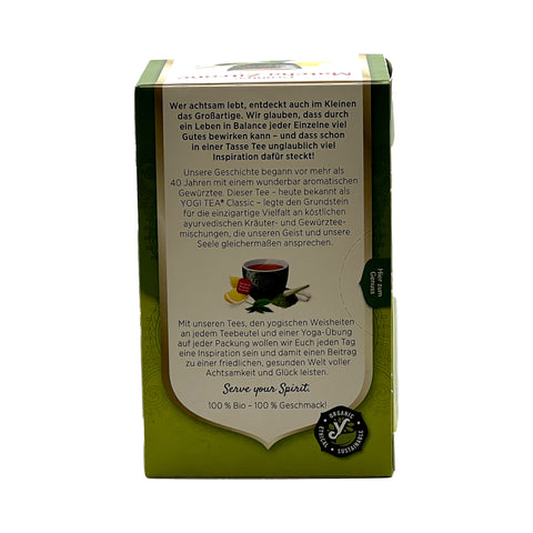 Chá Yogi - Matcha Zitrone - 30,6 g