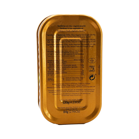 Bom Petisco - Scharfe Sardinen in Öl - 84 g