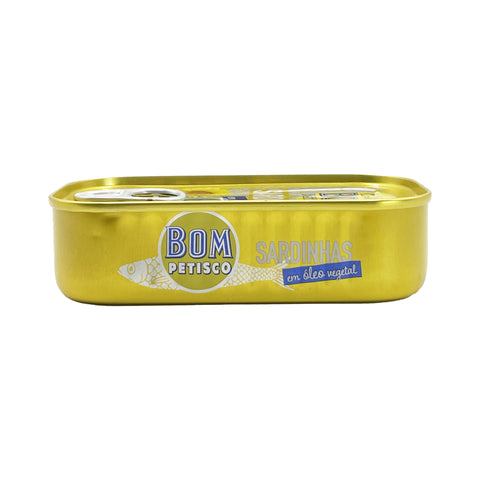Bom Petisco - Sardinhas em óleo vegetal - 84 g