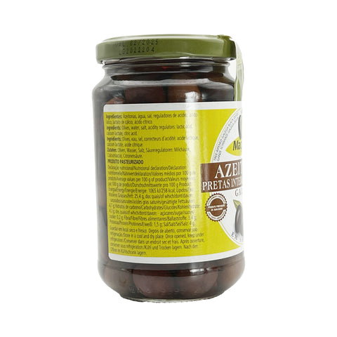 Macarico - Whole Natural Black Olives - 350 g