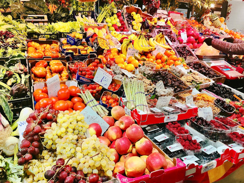 assorted fruits in store