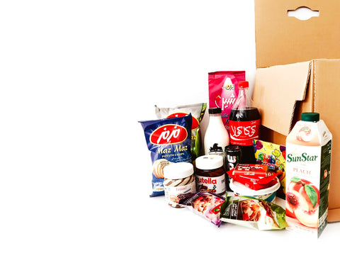 grocery items enar box