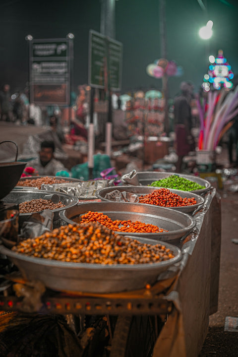 a table full of food