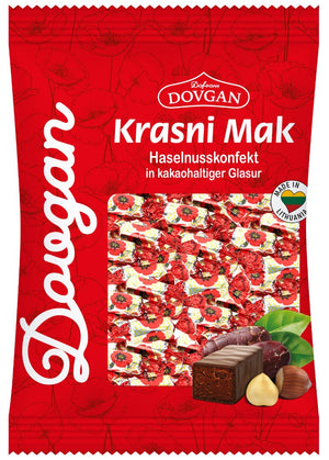 DOVGAN – Haselnuss-Mandel-Konfekt (Krasni Mak), 205 g