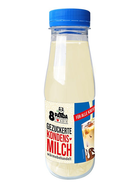 8Panda Sguschtschonka, gezuckerte Kondensmilch 330 g – PET-Flasche, Vorderseite