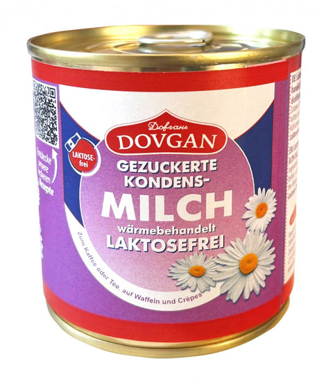 Dovgan Sgushchonka, leite condensado sem lactose 370 g – embalagem, frente