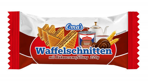 Dovgan wafers Oma's com creme de cacau 220 g – embalagem, frente
