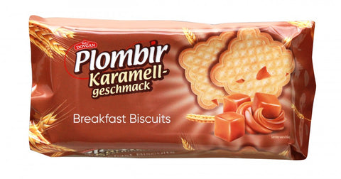 Dovgan Plombir, bolachas sabor caramelo 160 g – embalagem, frente