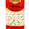 Suntat dried White Beans 500 g – pack, front