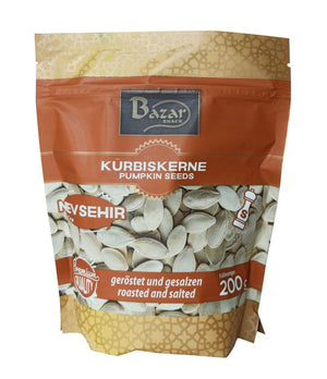 Bazar Kürbiskerne Nevsehir geröstet & gesalzen 200 g – Packung, Vorderseite