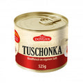 Dovgan Tushonka, beef in its own juice 525 g – can, front
