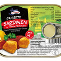 Andre's Fish & Friends panierter Hering in Tomatensauce 140 g – Dose, Vorderseite
