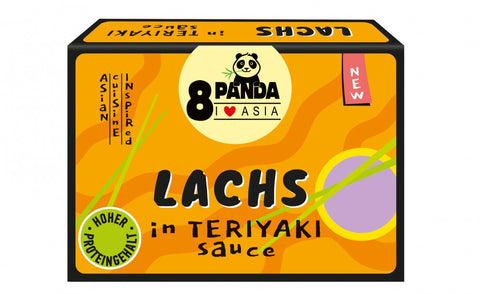 8 Panda salmão em molho teriyaki 110 g – embalagem, frente