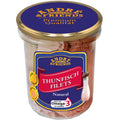 Andre's Fish & Friends tuna fillets in water 180 g – can, front