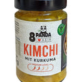 8 Panda Kimchi, Chinakohl mit Kurkuma 300 g – Glas, Vorderseite