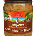 Dovgan Solyanka, cabbage and mushroom soup 480 g – jar, front