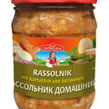 Dovgan Rassolnik, Suppe mit Salzgurken 480 g – Glas, Vorderseite