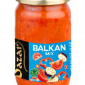Bazar Balkan Mix, Paprika-Auberginen-Paste 350 g – Glas, Vorderseite