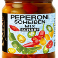 Bazar hot jalapeño pepper slices 470 g – jar, front