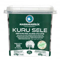 Marmarabirlik Kuru Sele, schwarze Oliven 3XS 410 g – Glas, Vorderseite