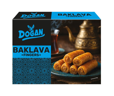 Doğan Baklava, rolinhos com nozes 250 g – embalagem, frente
