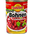 Suntat Kidneybohnen in Chilisauce 400 g – Packung, Vorderseite