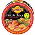 Suntat, white beans in tomato sauce 280 g – jar, front