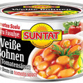 Suntat weiße Bohnen in Tomatensoße 400 g – Packung, Vorderseite