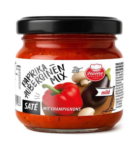 HomeCulinar legumes com cogumelos 350 g – frasco, frente
