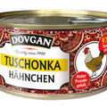 Dovgan Tuschonka, Hähnchenfleisch im eigenen Saft 325 g – Dose, Vorderseite