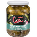Cmak Gewürzgurken 670 g – Glas, Vorderseite