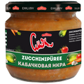 Cmak Zucchinipüree mit Knoblauch 350 g – Glas, Vorderseite