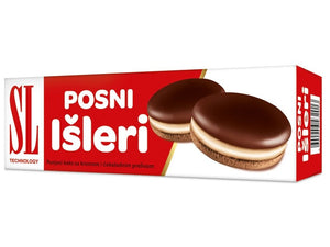Swisslion Isleri, Doppelkekse mit Cremefüllung 115 g – Packung, Vorderseite