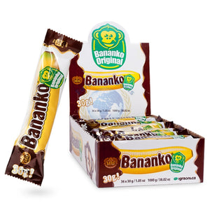Kraš – Banana-Flavoured Foam Sweets in Chocolate (Bananko), 30 g