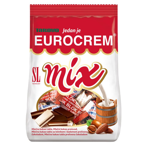 Eurocrem Bar Mix, barritas sortidas 280 g – embalagem, frente