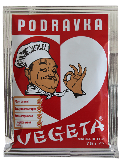 Podravka Vegeta, mistura de temperos 75 g – saqueta, frente