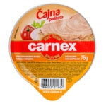 Carnex Čajna pašteta, pasta de carne de porco 75 g – lata, frente