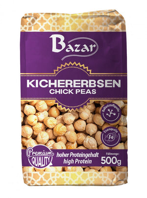 Bazar, dried chickpeas 500 g – pack, front