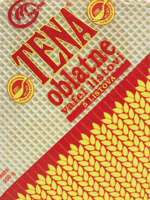 Panpek Tena, Waffelblätter 200 g – Packung, Vorderseite
