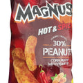 Stobi Magnus Hot & Spicy, Scharfe Maisflips mit Erdnüssen 200 g – Packung, Vorderseite