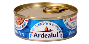 Ardealul Pate de Porc, Brotaufstrich mit Schweineleber 100 g – Dose, Vorderseite