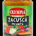 Olympia Zacuscă de vinete picantă, pikante Gemüsezubereitung mit Aubergine 300 g – Glas, Vorderseite
