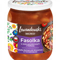 Lewandowski Fasolka po bretońsku, beans with sausage 500 g – pack, front