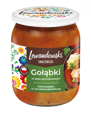 Lewandowski Gołąbki, Kohlrouladen in Tomatensauce 500 g – Packung, Vorderseite