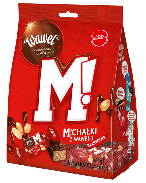 Wawel – Chocolate Confections with Peanuts (Michałki Klasyczne), 245 g