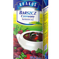 Krakus Barszcz, beetroot soup 1 l – pack, front
